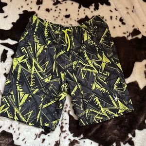 Spyder Kids Black and Yellow Graphic Shorts